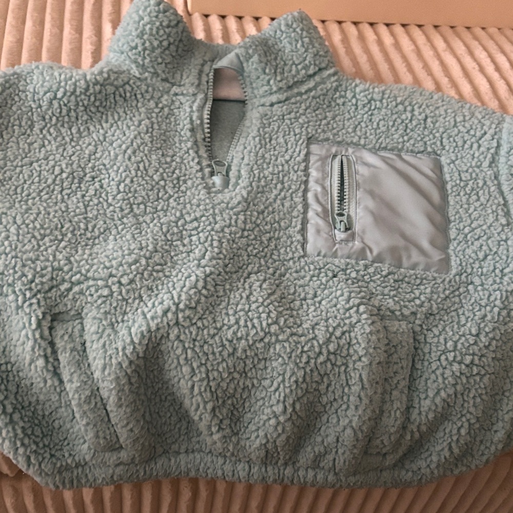 Athletic Works Kids Sherpa Jacket - Light Blue